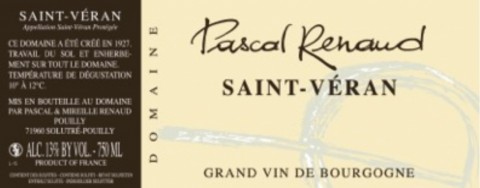 Saint-véran  , Saint-Véran (Renaud) (Société des Vins de Pizay)
