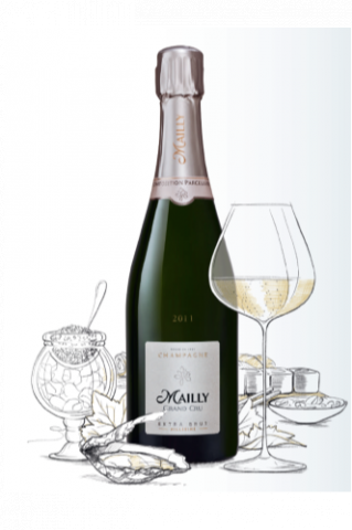 Champagne  Blanc, Champagne Extra Brut Millésimé (Champagne Mailly Grand Cru)