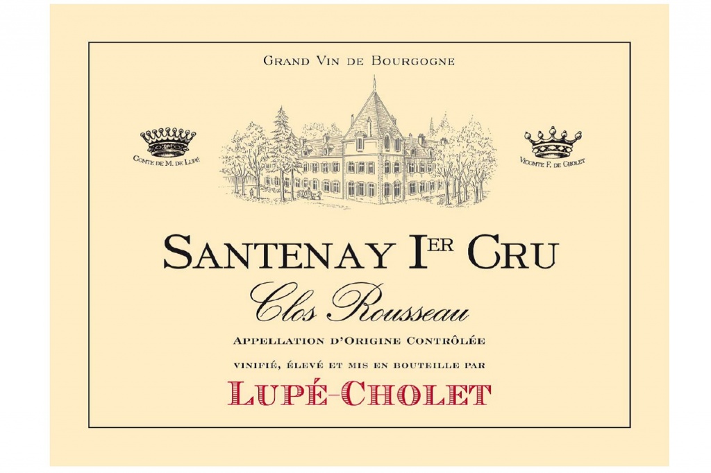 Santenay Rouge, Santenay 1er Cru Clos Rousseau (Maison Lupé Cholet)