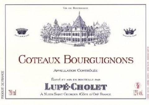 Côteaux Bourguignons Rouge, Coteaux Bourguignon (Maison Lupé Cholet)