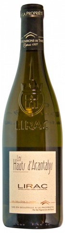 Lirac  Blanc, Lirac Les Haut d'Acantalys (Cave de Tavel)