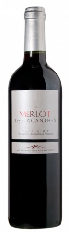 Vin de Pays d’Oc Rouge, Merlot Les Acanthes (Cave de Tavel)