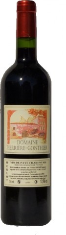 Vin de Pays Charentais Rouge, Domaine Perriere Gonthier  (Vignoble Pascal Gonthier)